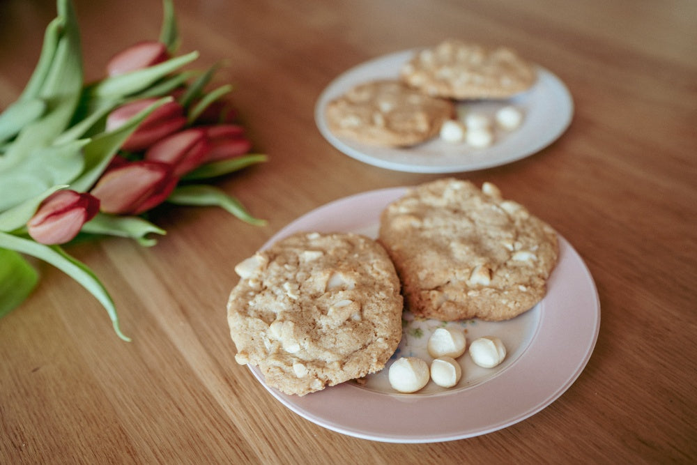Leckere Macadamia-Cookies … außen knusprig, innen soft
