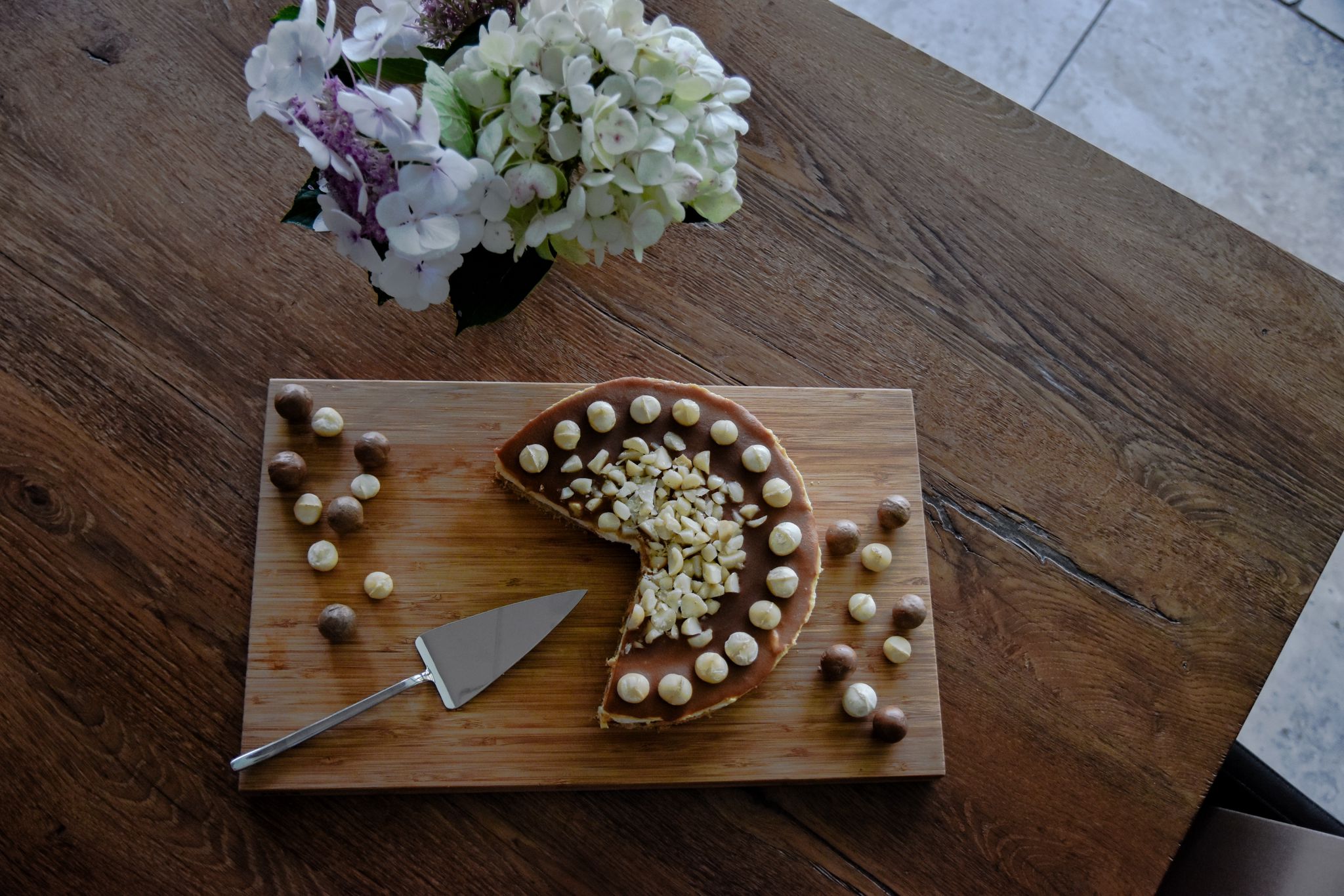 Einfacher No-Bake Macadamia Cheesecake